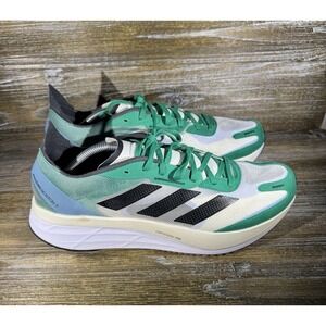 adidas Adizero Boston 11 Court Green HQ3694 Running Athletic Shoes Men's Size 13
